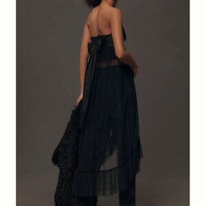 NWT Anthropologie Strapless Tulle Tunic Top